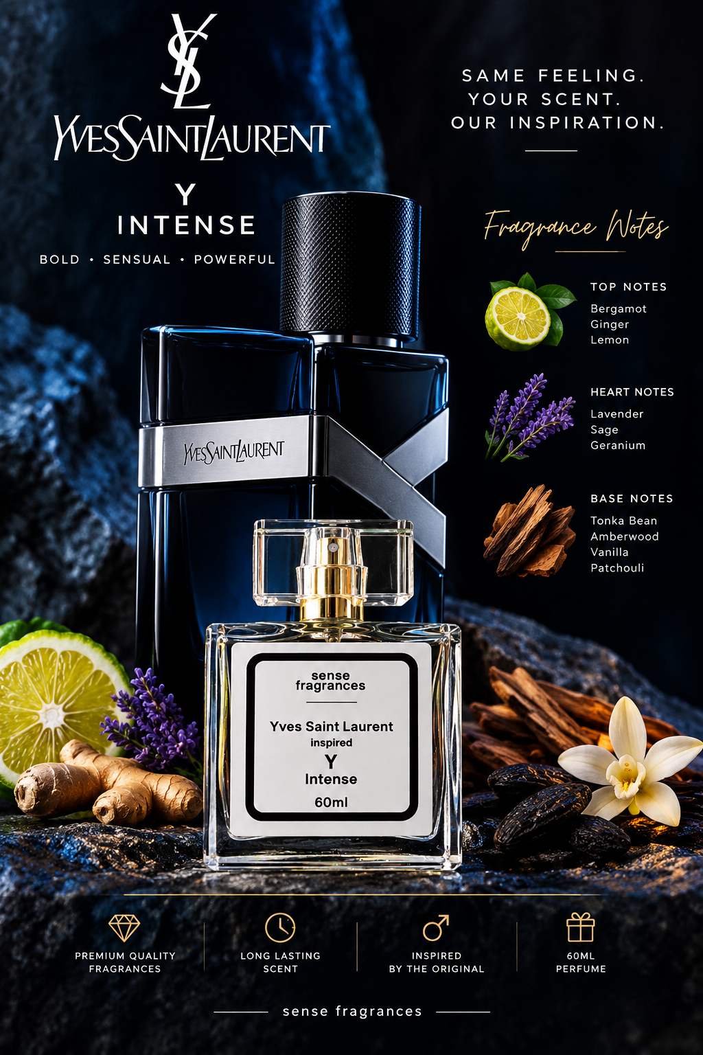 Yves Saint Laurent Inspired - Y Intense 60ml